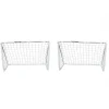 Paire de buts de foot - 1,8 x 1,2m - uPVC - Blanc