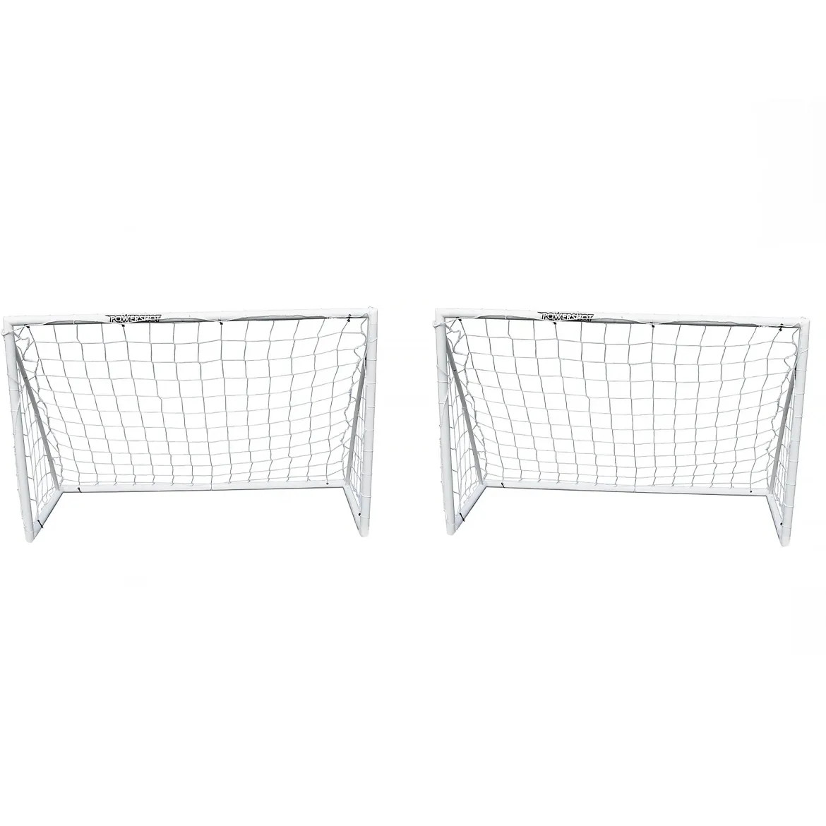 Paire de buts de foot - 1,8 x 1,2m - uPVC - Blanc