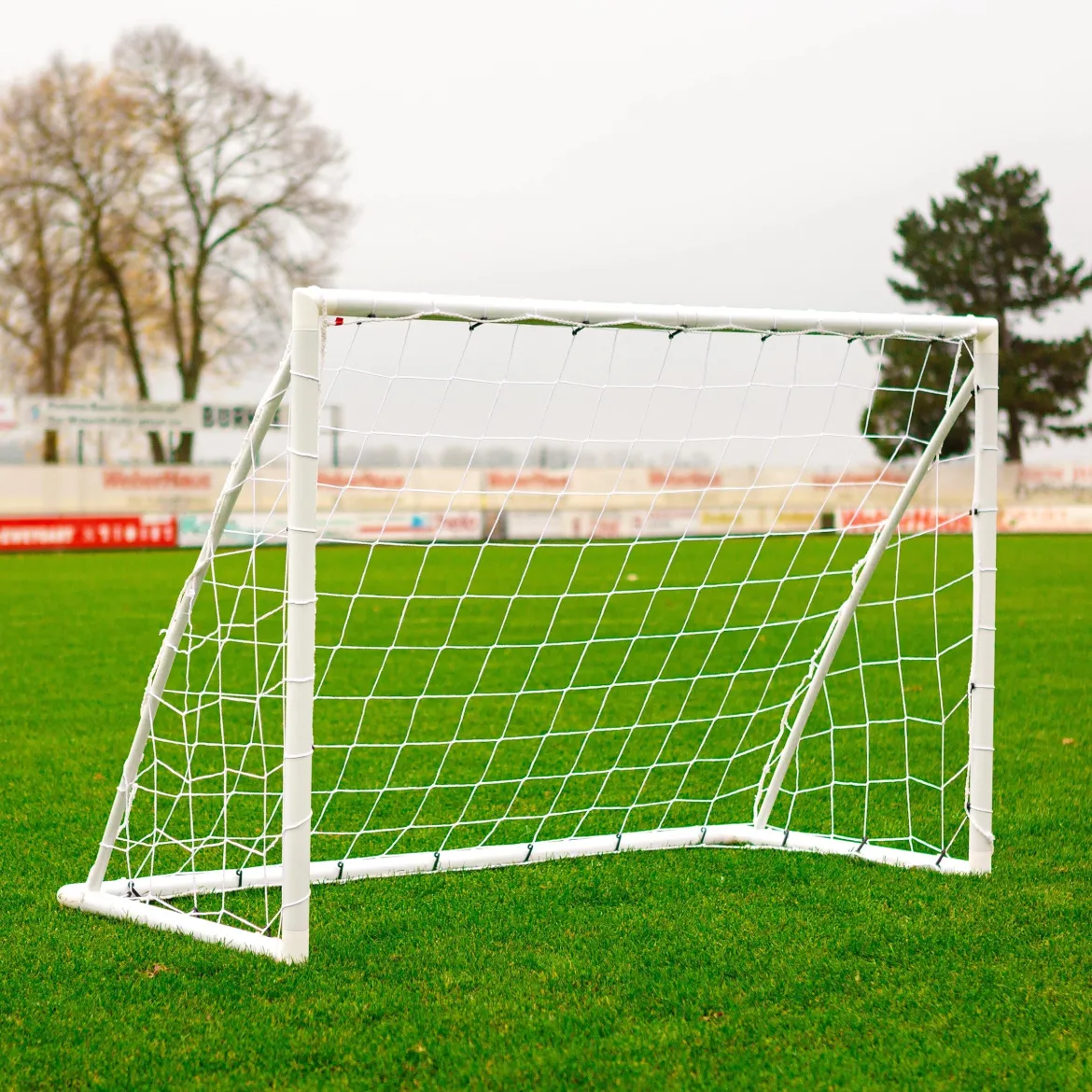 Paire de buts de foot - 1,8 x 1,2m - uPVC - Blanc