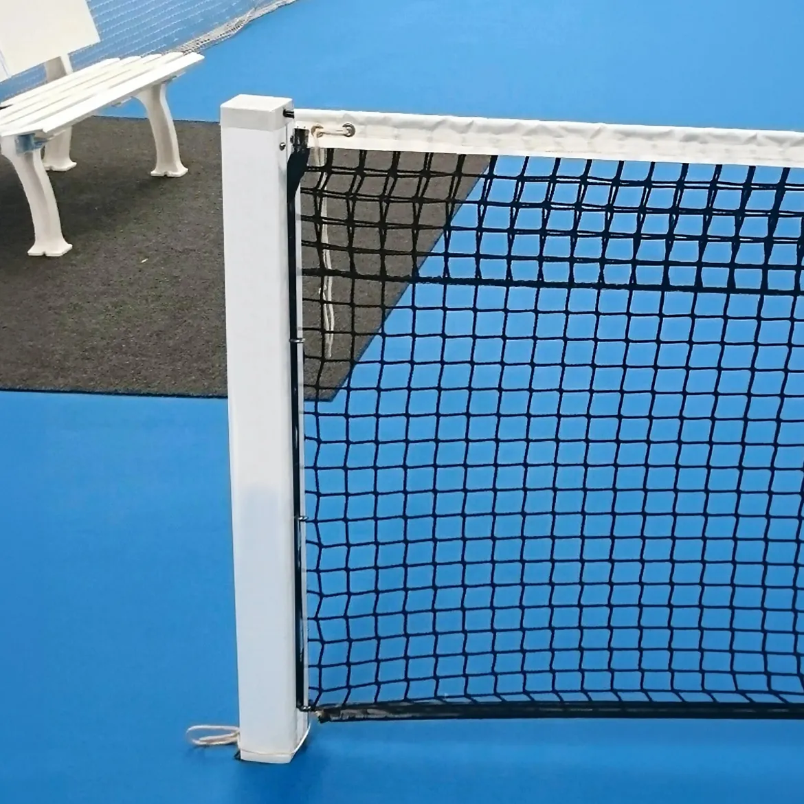 Paire de poteaux de tennis carrés amovibles en aluminimum