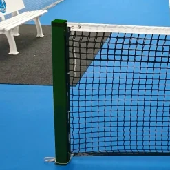 Paire de poteaux de tennis carrés amovibles en aluminimum