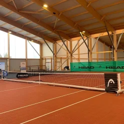Poteau de tennis intégral transportable en acier galvanisé