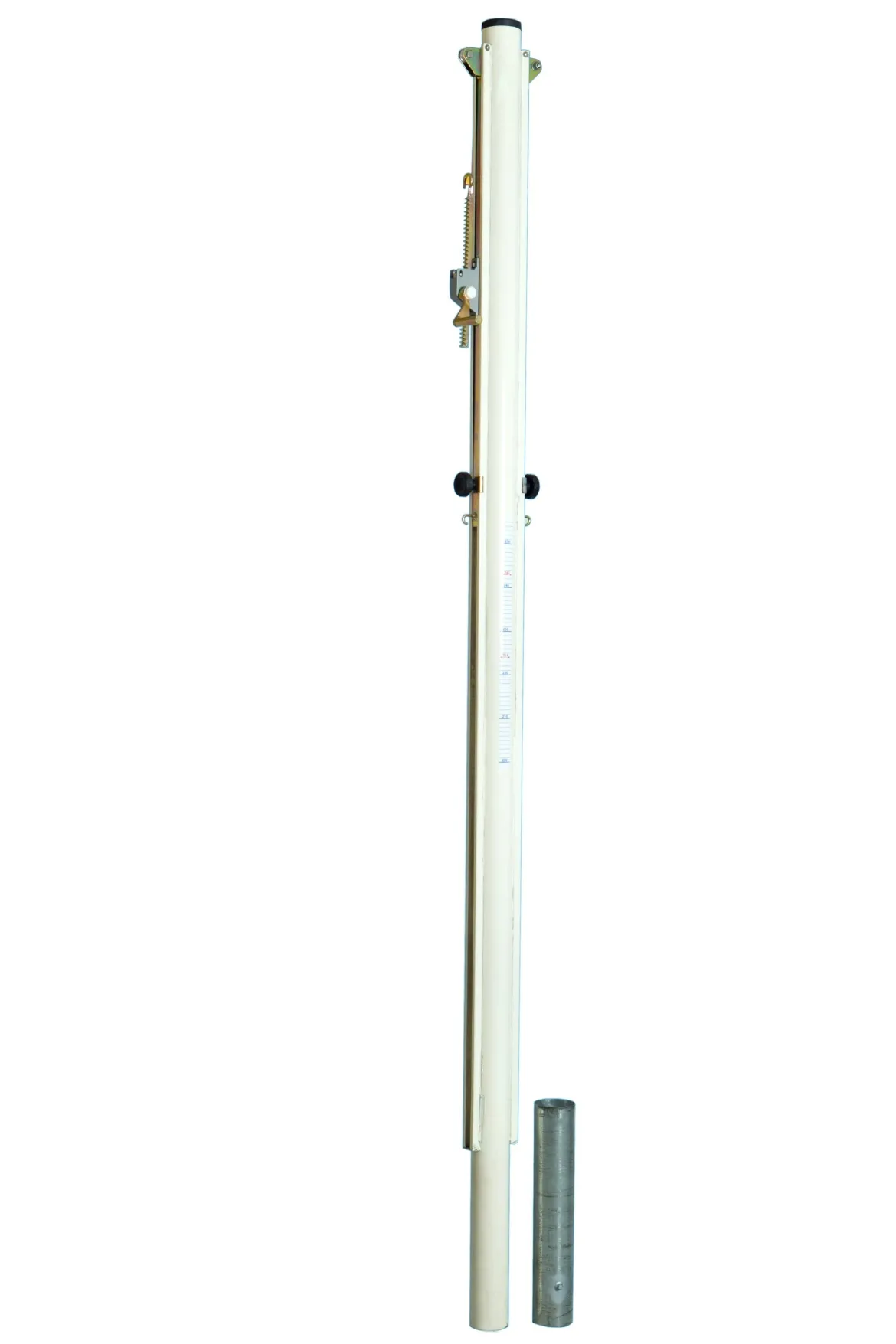 Poteau de volleyball central Ø acier 90mm - Plusieurs terrains - Avec fourreaux