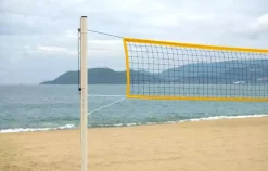 Poteaux de beach volley PRO - acier galvanisé 90mm