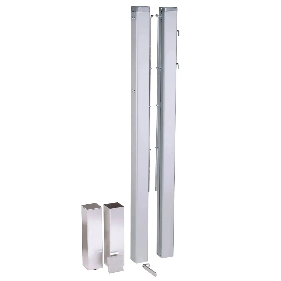 Poteaux de tennis carrés amovibles - aluminium