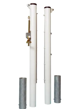 Poteaux de tennis ronds acier 90 mm (paire)