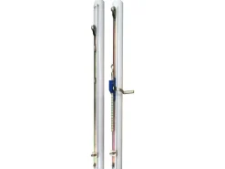Poteaux multisports acier ø 90mm - Volleyball/Tennis/Badminton - Avec fourreaux