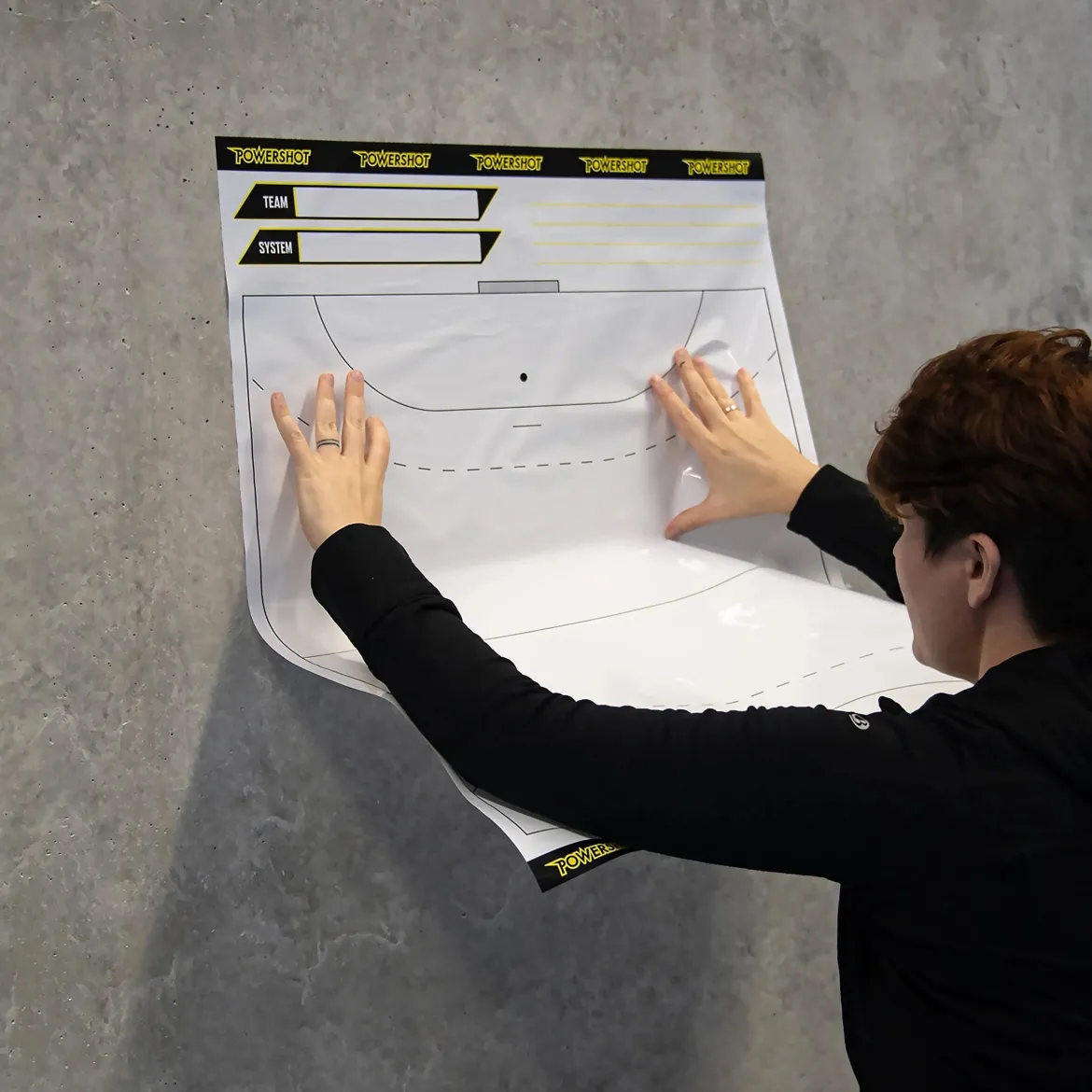 Rouleau de feuilles tactiques pour handball - Terrain entier