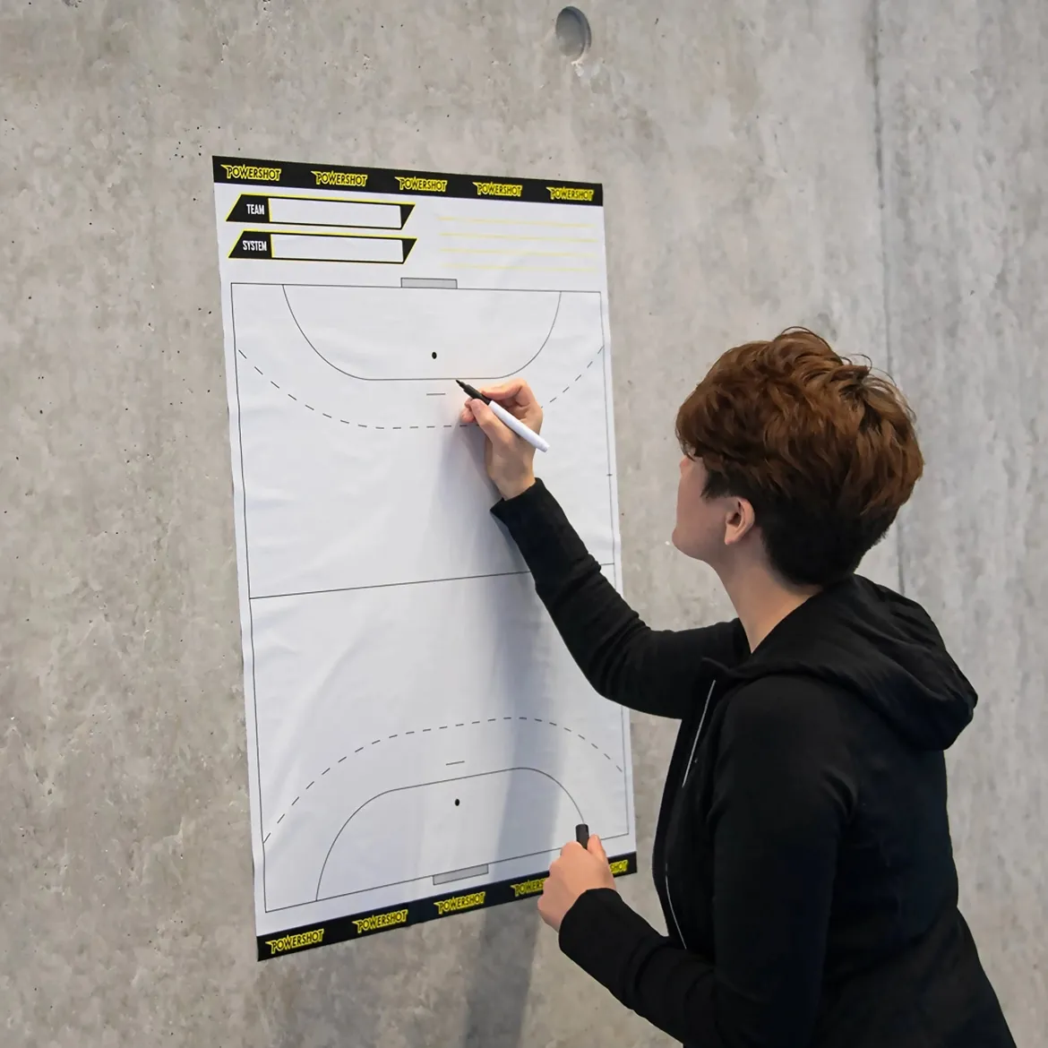 Rouleau de feuilles tactiques pour handball - Terrain entier