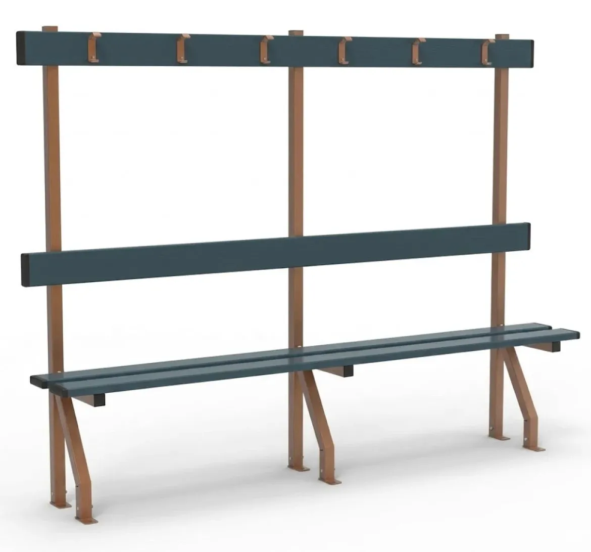 6-Seater Sports Facility Bench - 10 x 2,5 x 1,6 x 192,2 cm