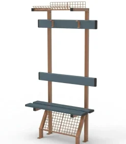 2-Seater Sports Facility Bench with wire - 83,5 x 146,5 x 33,8 cm