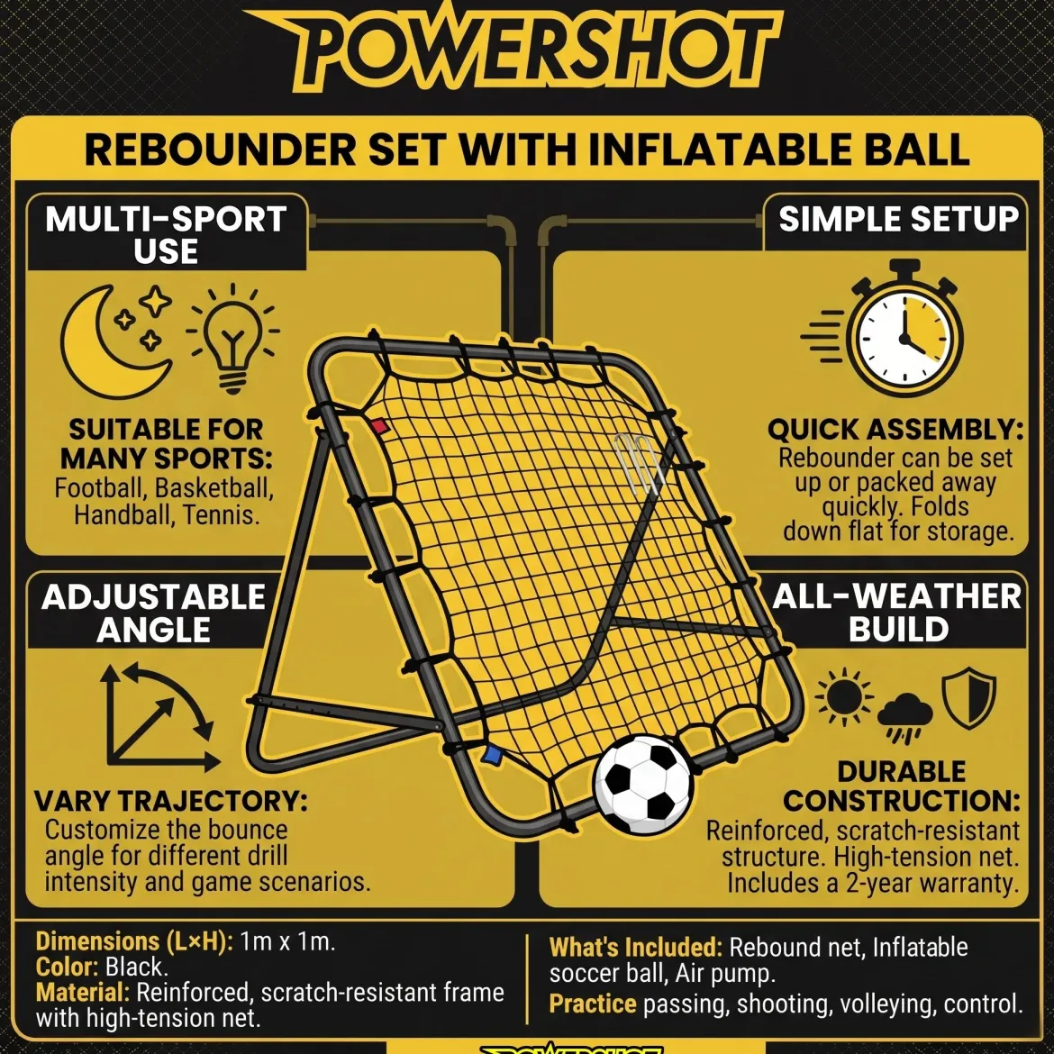 Set Rebounder - avec ballon gonflable