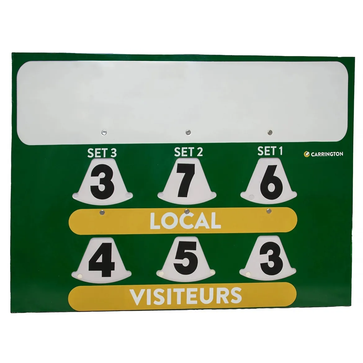 Tableau de score avec espace publicitaire