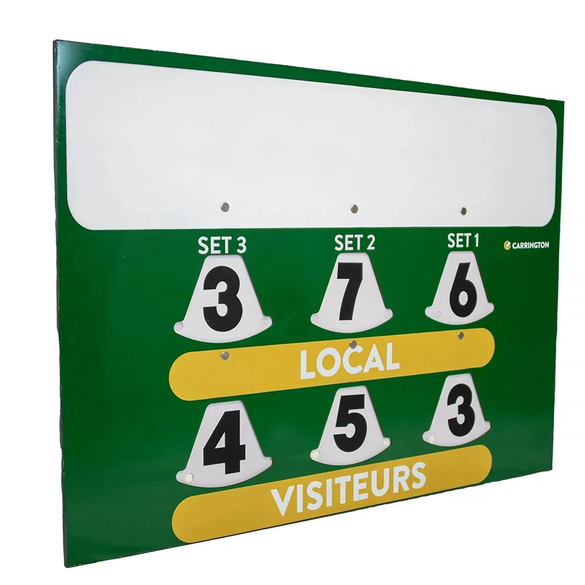 Tableau de score avec espace publicitaire