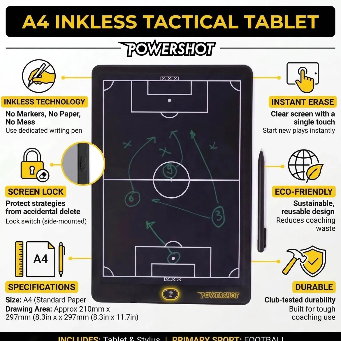 Tablette tactique sans encre - 16'