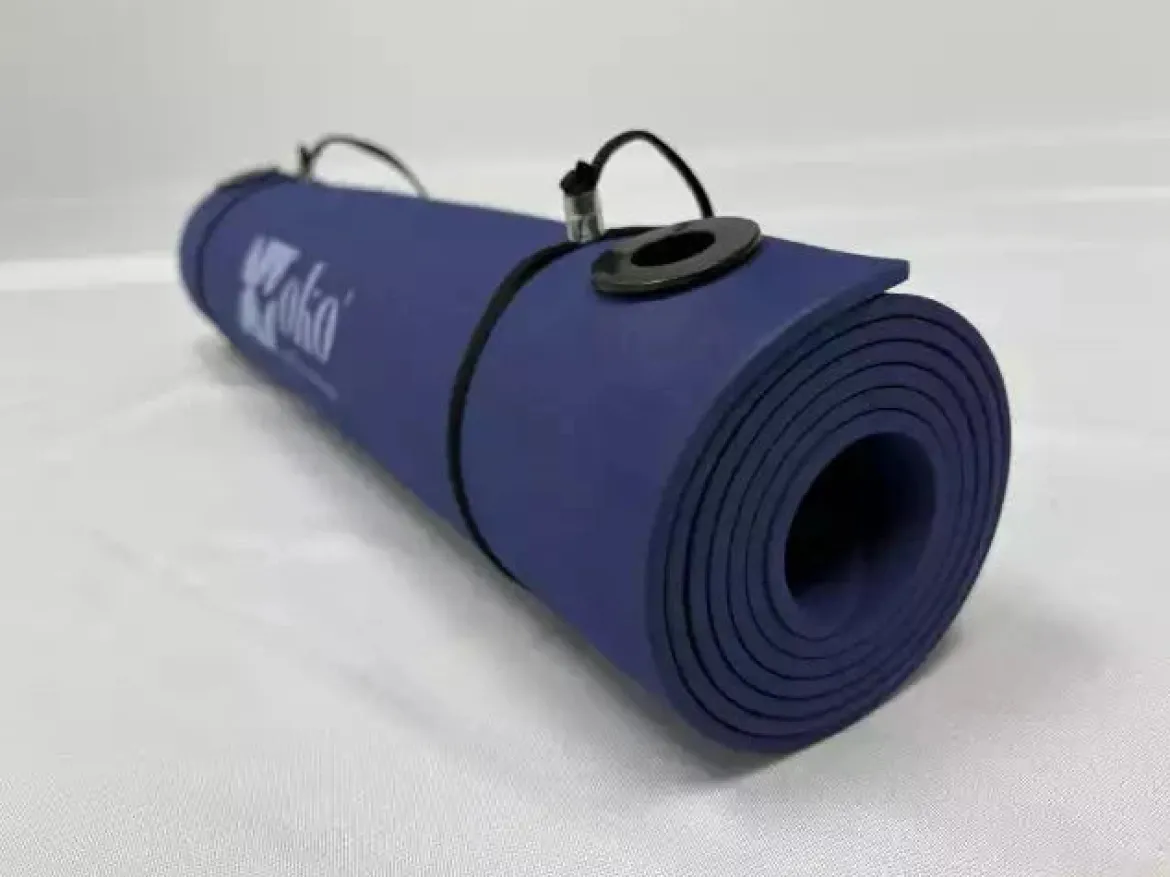 Tapis de yoga (avec oeillets) - 0.5cm d'épaisseur