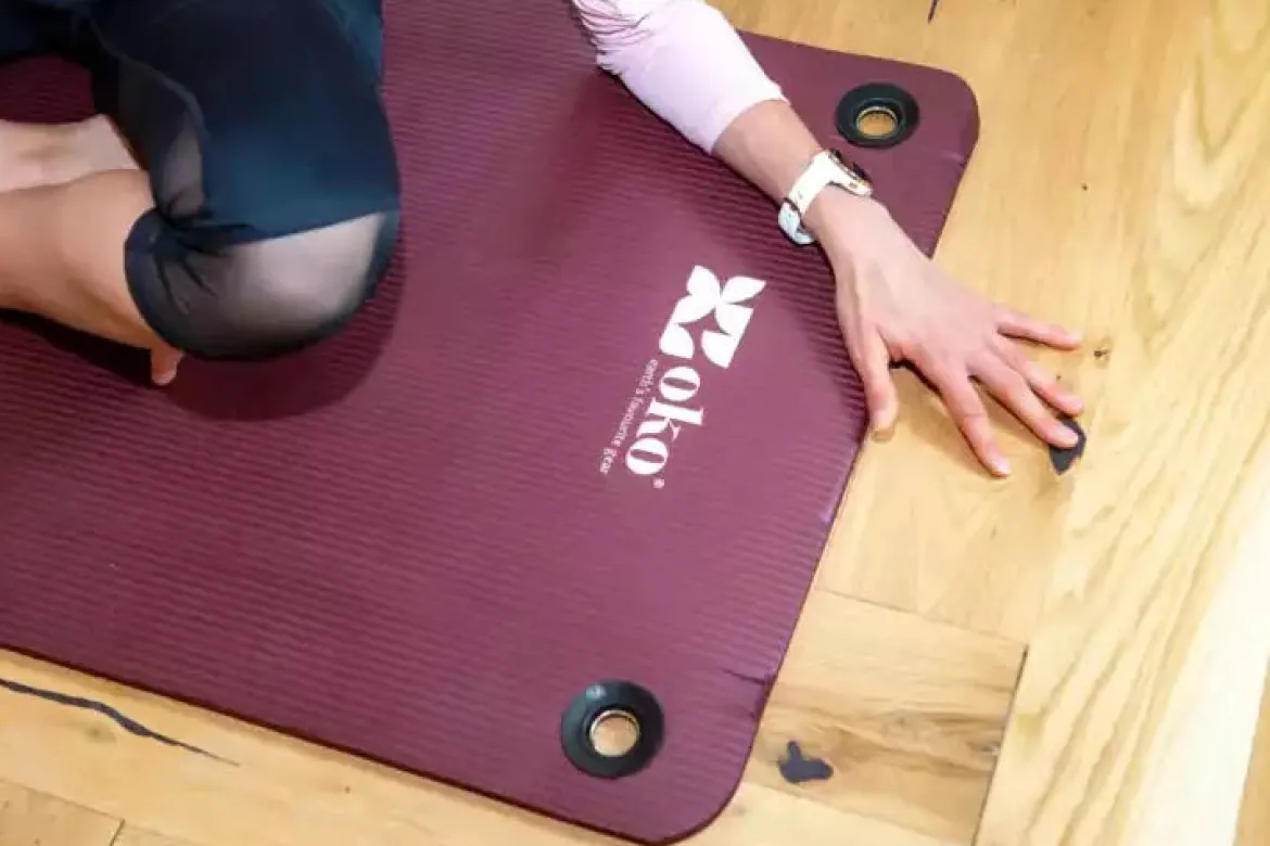 Tapis de yoga éco-responsable (avec œillets) - 1.5cm d'épaisseur